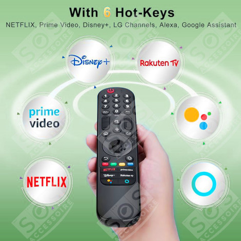 TÉLÉCOMMANDE MR21GA D'ORIGINE TÉLÉVISION - AKB76036201