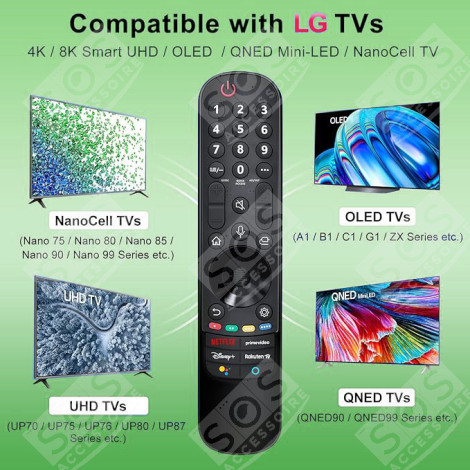 TÉLÉCOMMANDE MR21GA D'ORIGINE TÉLÉVISION - AKB76036201