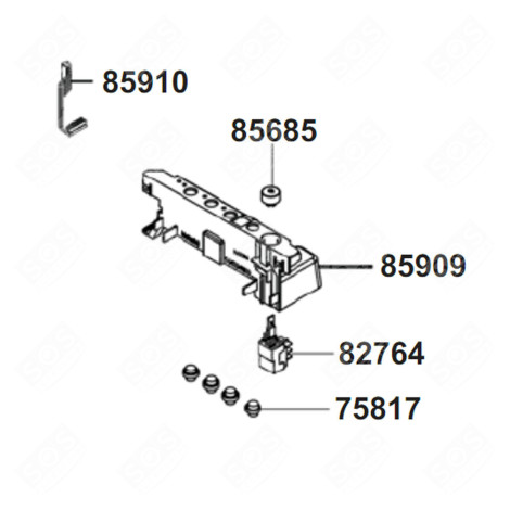BRAS DE SOUTIEN ( REPÈRE 85909 ) FOUR, CUISINIÈRE - 768414075