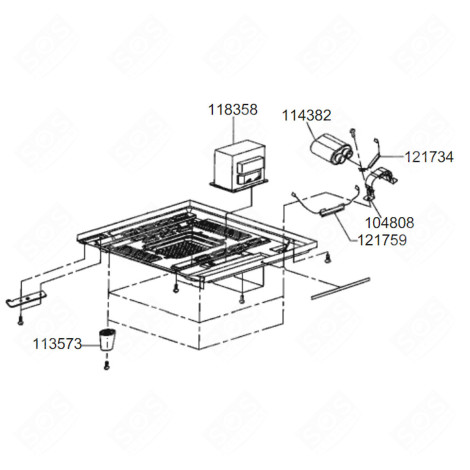 FUSIBLE ( REPÈRE 121759 ) FOUR MICRO-ONDES - 811913658
