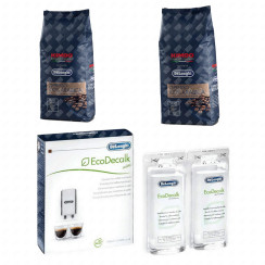 Lot de 2 paquets café en grains KIMBO arabica 1KG et 1 détartrant 