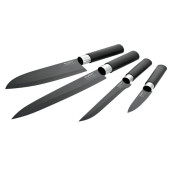 Set de 4 couteaux noir revêtement céramique