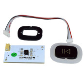 Carte électronique et bouton noir