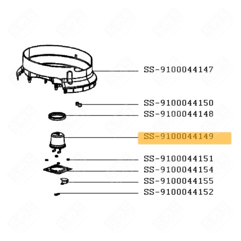 RÉSISTANCE ( REPÈRE SS-9100044149 ) CUISEUR VAPEUR - SS-9100044149, SS9100044149