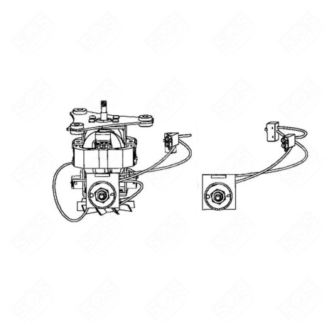 MOTEUR ET INTERRUPTEUR ROBOT MÉNAGER - FS-9100034707, FS9100034707