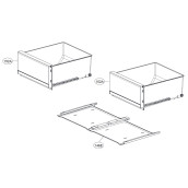 Plaque en verre (clayette) repère 146E Plaque en verre (clayette) repère 146E