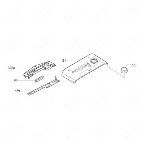 MODULE PROGRAMMÉ ( REPÈRE 479 ) MACHINE À LAVER, LAVE-LINGE - 49123095