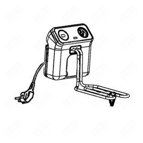 BOITIER AVEC RÉSISTANCE FRITEUSE, AIRFRYER - SS-203652, SS203652