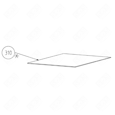 CLAYETTE BAC À LÉGUMES ( REPÈRE 310 ) FRIGO, RÉFRIGÉRATEUR, CONGÉLATEUR - 5753880600