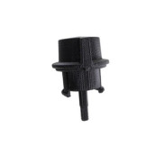 Bouton supérieur noir 3D Bouton supérieur noir 3D