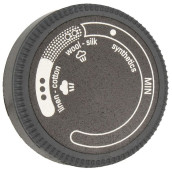 Bouton noir de thermostat