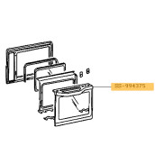 Vitre avec support et poignée ( repère SS-994375 )