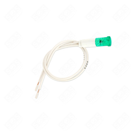 LAMPE TÉMOIN VERT AVEC CABLE 9MM PLAQUE DE CUISSON - 1000000158618