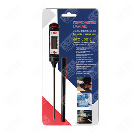 THERMOMÈTRE DIGITAL -50/+300 (SONDE A VIANDE) FOUR, CUISINIÈRE - SUS304