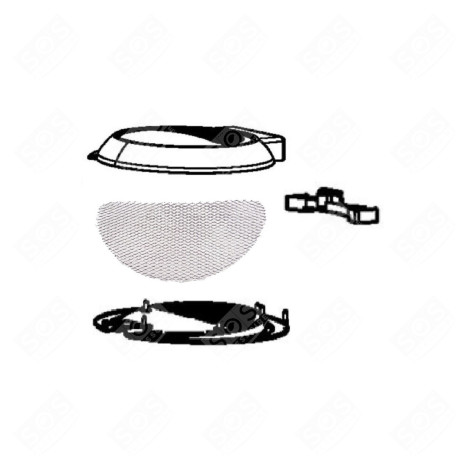 LOT COUVERCLE COMPLET FRITEUSE, AIRFRYER - SS-996297, SS-996298