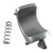 Bouton gris avec ressort