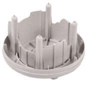 Socle gris avec 4 patins