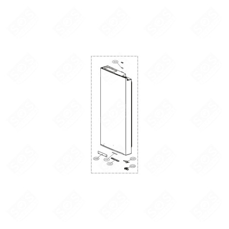 PORTE  (PARTIE RÉFRIGÉRATEUR DROITE) FRIGO, RÉFRIGÉRATEUR, CONGÉLATEUR - ADD75796002