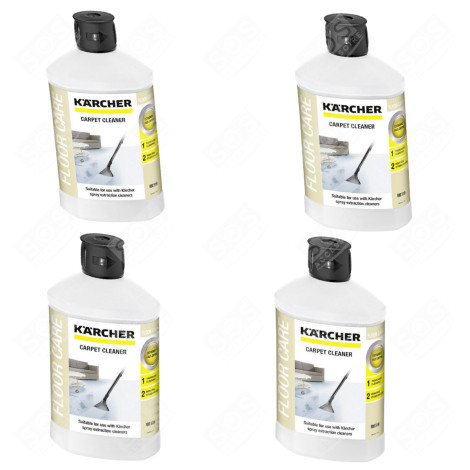 LOT DE 4 NETTOYANTS  MOQUETTES ET TAPIS 1L RM 519 LIQUIDE NETTOYEUR VAPEUR - 6.295-771.0, 62957710