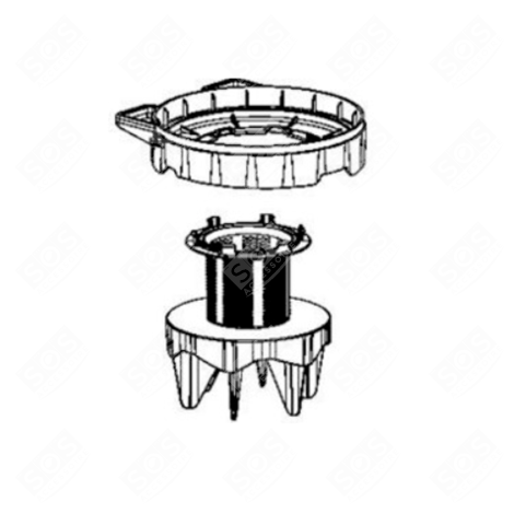 GRILLE SÉPARATEUR GRISE ASPIRATEUR - RS-2230001358, RS2230001358