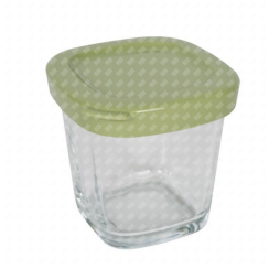 Pot et couvercle vert