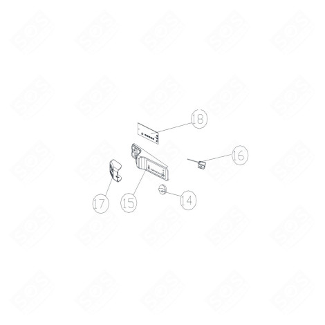 THERMOSTAT (REPÈRE 16) FRIGO, RÉFRIGÉRATEUR, CONGÉLATEUR - 49126445, 0530018499