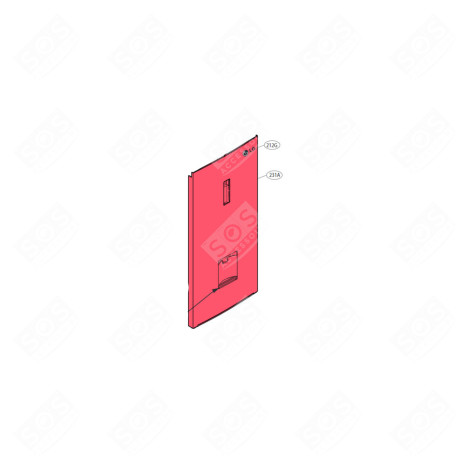 PORTE (PARTIE RÉFRIGÉRATEUR, REPÈRE 231A) FRIGO, RÉFRIGÉRATEUR, CONGÉLATEUR - ADD75816429