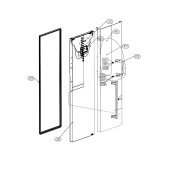 Porte (Partie réfrigérateur repère 210)