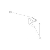 Vitre de porte extérieure d'origine repère B26