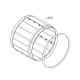 TAMBOUR COMPLET 435,4 MM  ( REPÈRE 600 ) SÈCHE-LINGE - 136603060, 1366030607