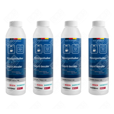 LOT DE 4 DÉTARTRANTS LIQUIDE MULTI USAGE 250 ML CAFETIÈRE, MACHINE À CAFÉ - 00312013, 312013