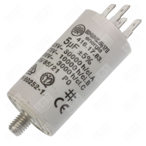 CONDENSATEUR 5ΜF 450V MACHINE À LAVER, LAVE-LINGE - 481281728928, C00380338