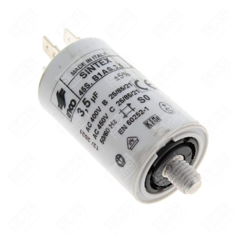 CONDENSATEUR 3MF 450V  55X28 MM LAVE-VAISSELLE - 481281728499