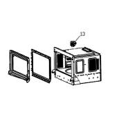 Ensemble de verrouillage droit ( repère 13 )