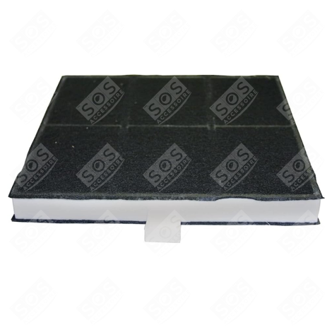 FILTRE CHARBON D'ORIGINE  (À L'UNITÉ)  265X222X23 MM HOTTE - 00357585, 00360732