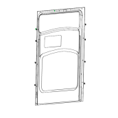 Contre porte avec joint bas de porte