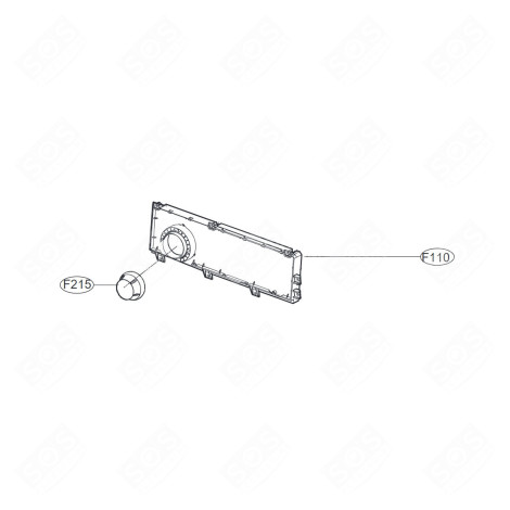 CARTE ÉLECTRONIQUE, MODULE D'AFFICHAGE (REPÈRE F110) MACHINE À LAVER, LAVE-LINGE - EBR78597355 