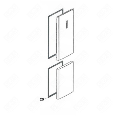 JOINT DE PORTE (PARTIE CONGÉLATEUR) D'ORIGINE FRIGO, RÉFRIGÉRATEUR, CONGÉLATEUR - 1073071, 12030320
