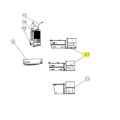 Tiroir, bac de congélation intermédiaire intermédiaire ( repère 21 )