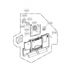 Cache évaporateur (Repère 332C)