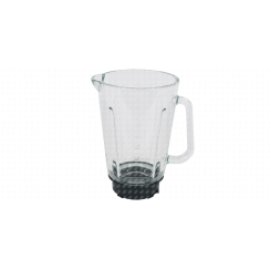 Bol blender en verre avec embase noir