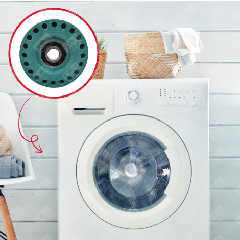 PALIER GAUCHE COMPLET DIAMÈTRE DE L'AXE 17MM 0.98 MACHINE À LAVER, LAVE-LINGE - 4071374096, 4071430963