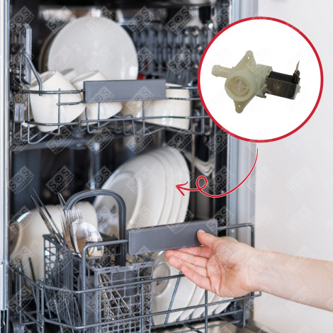 ELECTROVANNE 1 VOIE 90° LAVE-VAISSELLE - 481228128393, AS0012842