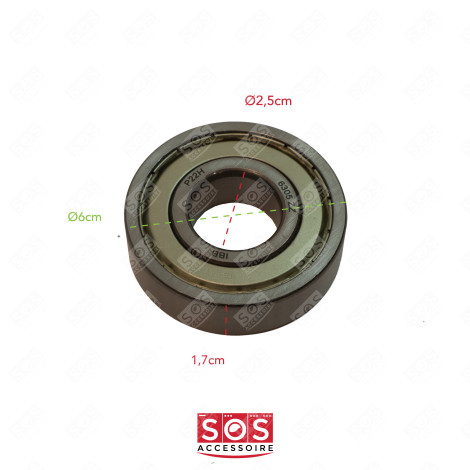 ROULEMENT 6305 ZZ MACHINE À LAVER, LAVE-LINGE - 55X2511, 63052RS