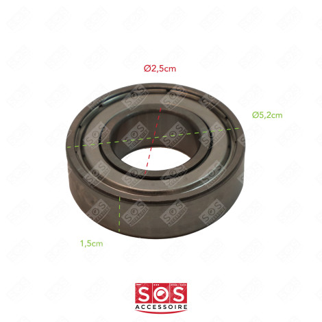 ROULEMENT 6205 ZZ MACHINE À LAVER, LAVE-LINGE - 481252028001, 52X0883