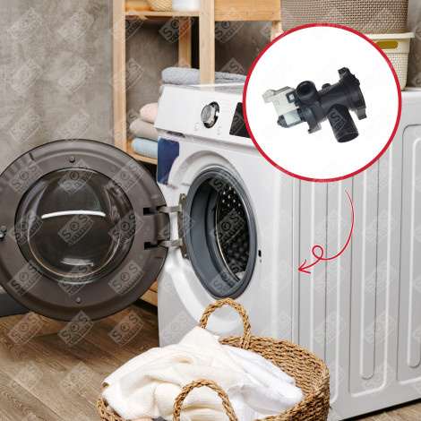 POMPE VIDANGE 220-240V/50HZ MACHINE À LAVER, LAVE-LINGE - C00145315, 482000022889