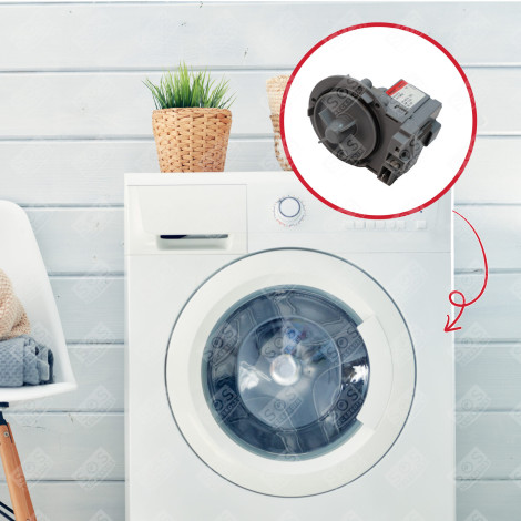 MOTEUR DE POMPE DE VIDANGE MACHINE À LAVER, LAVE-LINGE - EAU61383505, 4681EA2001E