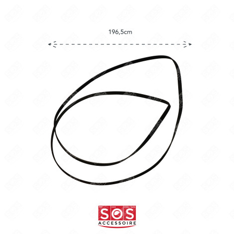 COURROIE 1965H6 NON ÉLASTIQUE (REMPLACE LA 1970H7) SÈCHE-LINGE - 481235818186, 481235818155