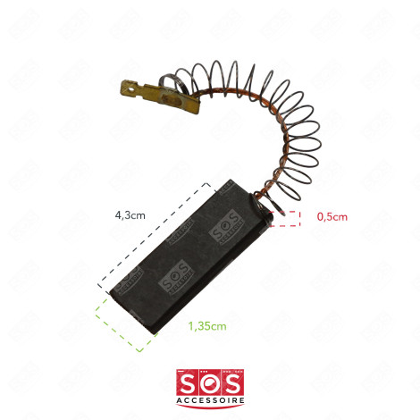 LOT DE 2 CHARBONS MOTEUR MACHINE À LAVER, LAVE-LINGE - 00616505