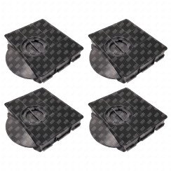 Lot de 4 filtres charbon rectangulaire FAT303 type 303 215X205X43 mm